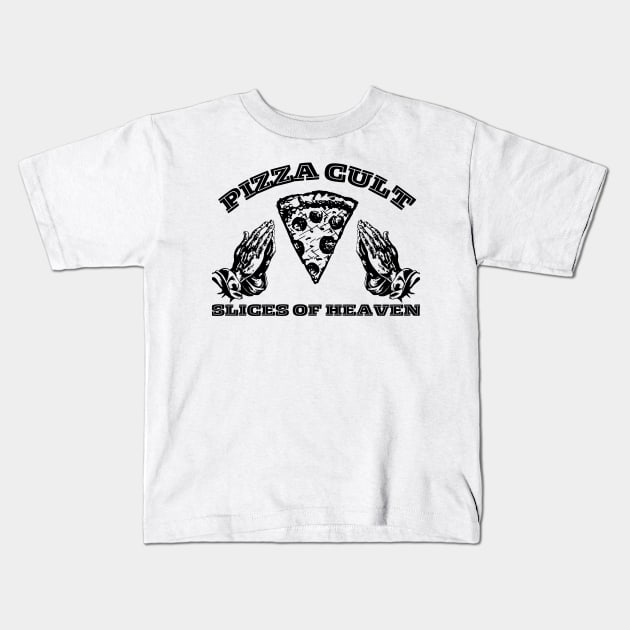 Pizza Cult, Slice of heaven Kids T-Shirt by BloomInOctober